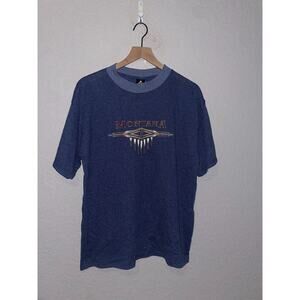 90s Vintage Montana Shirt State Blue Graphic Short Sleeve Tee VTG L Large